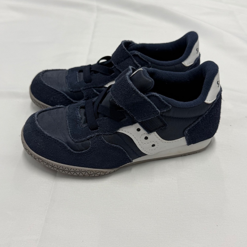 Saucony Jazz Lite 2.0 Kids Navy Blue White Sneakers‎ SL264668 Size 10M